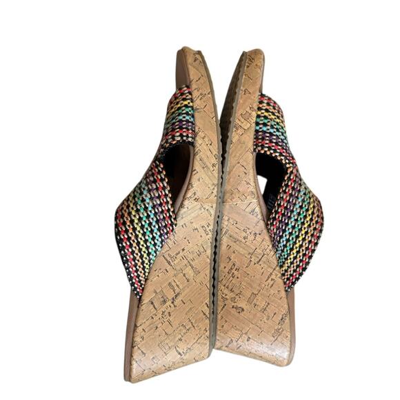 Skechers Women’s Cali Beverlee Delighted Wedge Sandals Size 9 Multicolor - Picture 6 of 9
